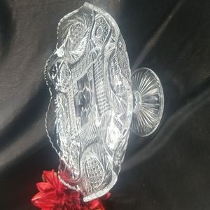 Antique EAPG McKee Sunburst Cake Stand